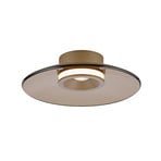 Moon LED-Deckenlampe bronce Ø32cm, Amberglas (dunkel) - PURE