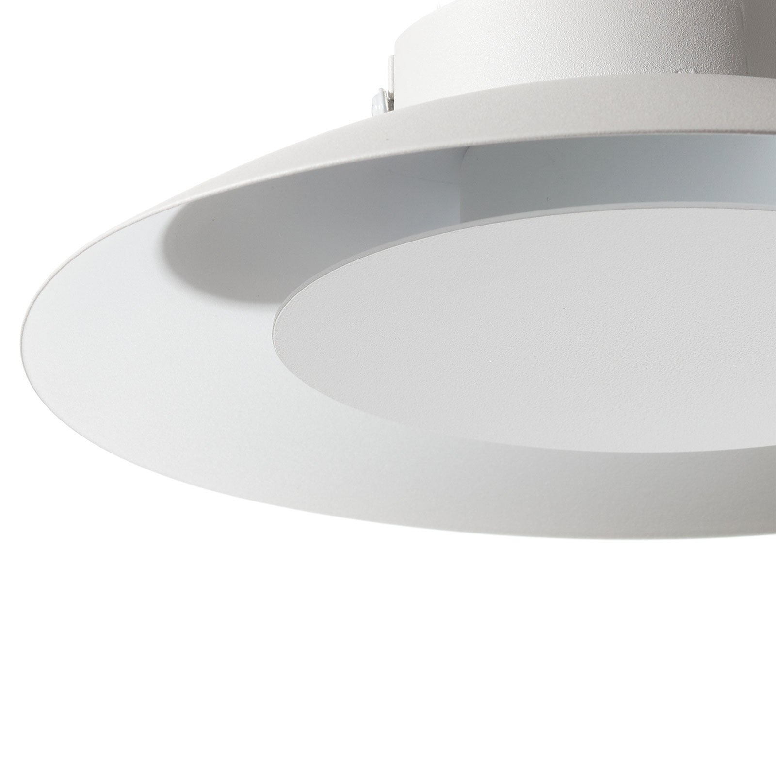 LED ceiling light Foskal in white, Ø 21.5 cm