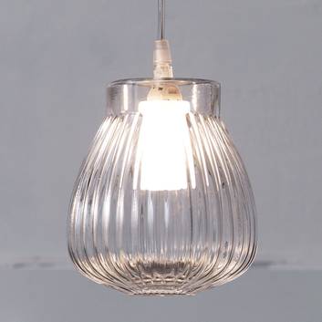Karman Ceraunavolta pendant light, glass lampshade