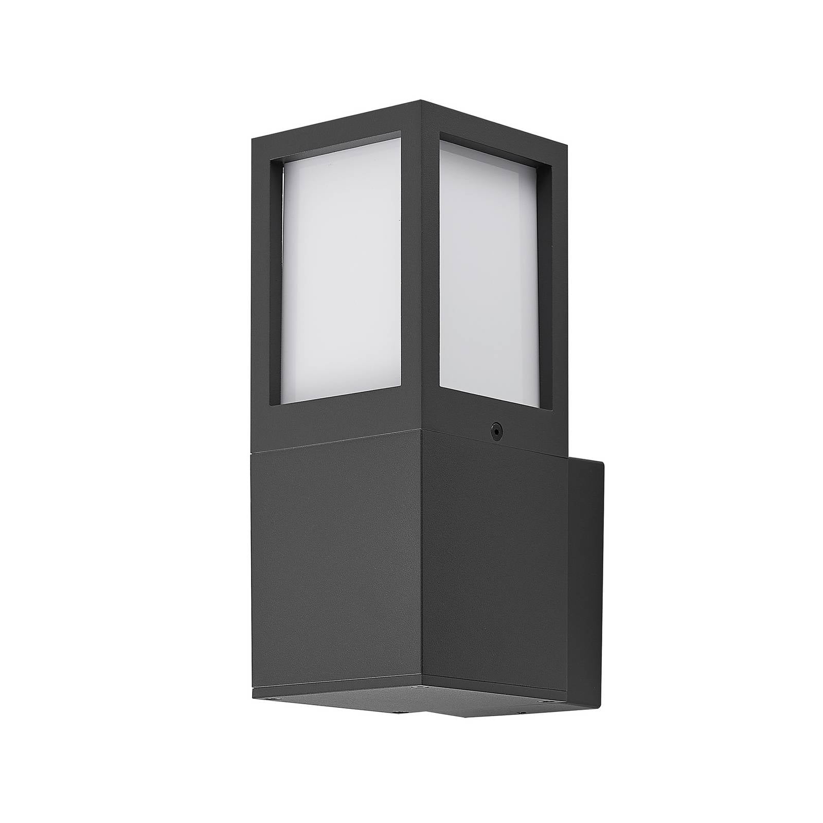 Außenwandleuchte Facado 2 Square, Alu, dunkelgrau, E27