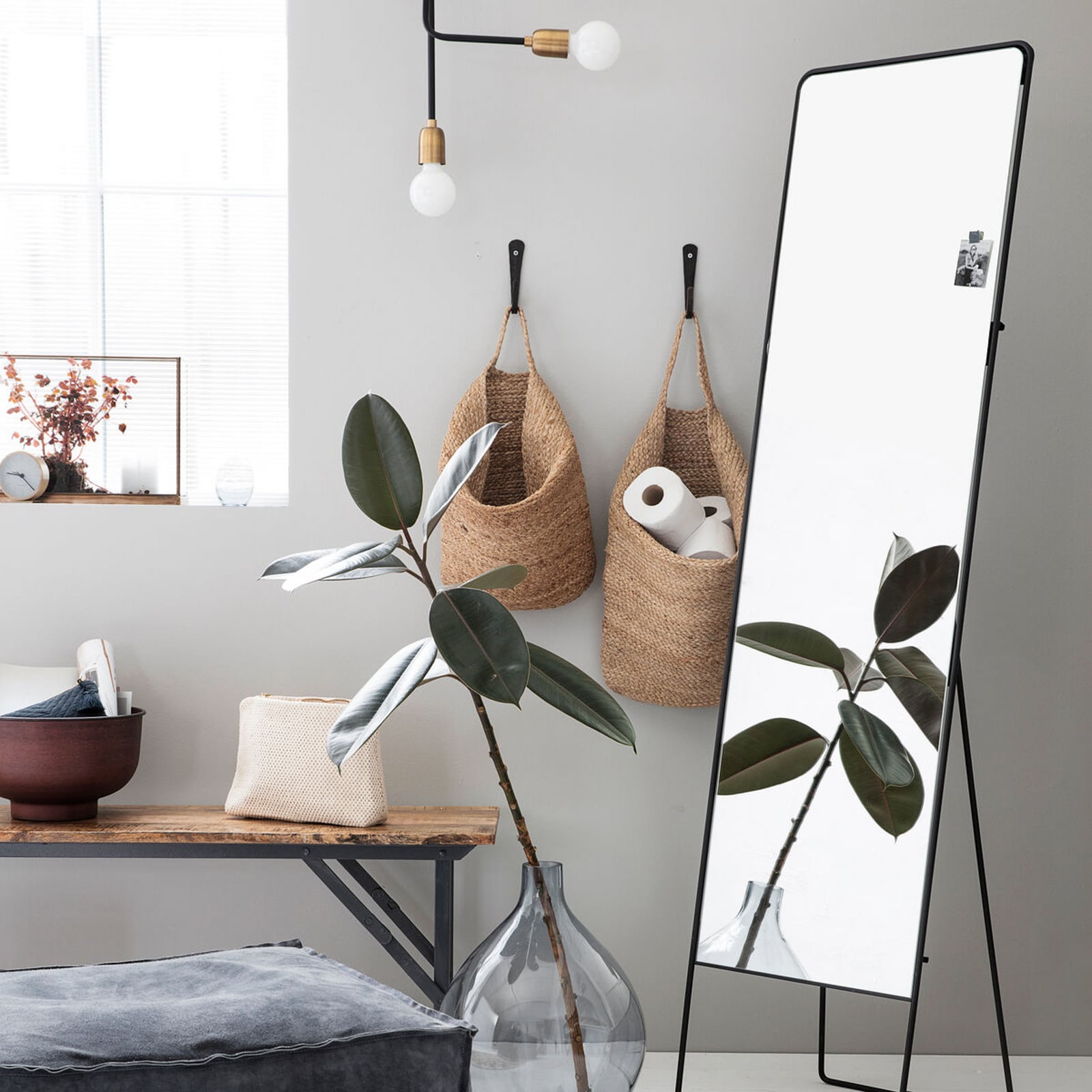 Cestino portaoggetti HDMira, canapa, 40 x 32 cm - House Doctor