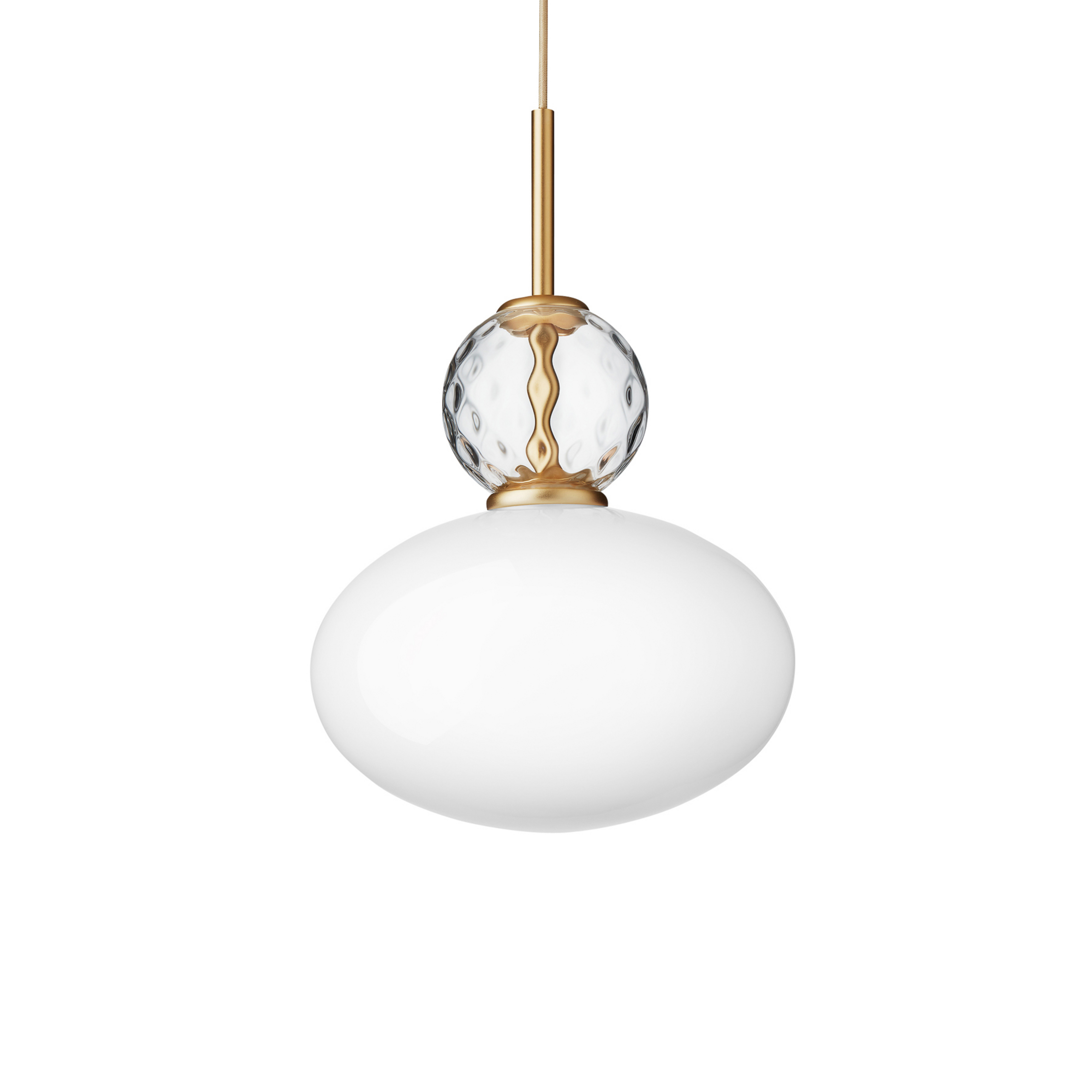 Rizzatto 32 Suspension Opal/Satin Brass - Nuura