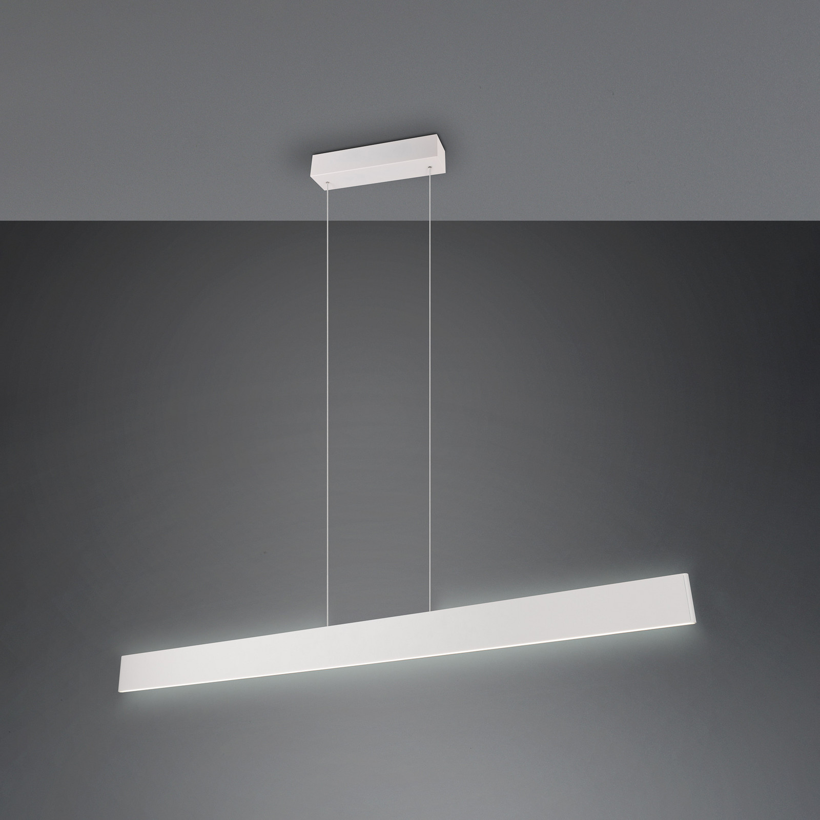 Trio Lighting Galway LED lampă suspendată gri deschis sus/jos CCT metal - Camera de zi / sufragerie - modern