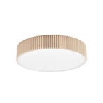 Zoey loftlampe, Ø 52 cm, beige, rund, hør – Lindby