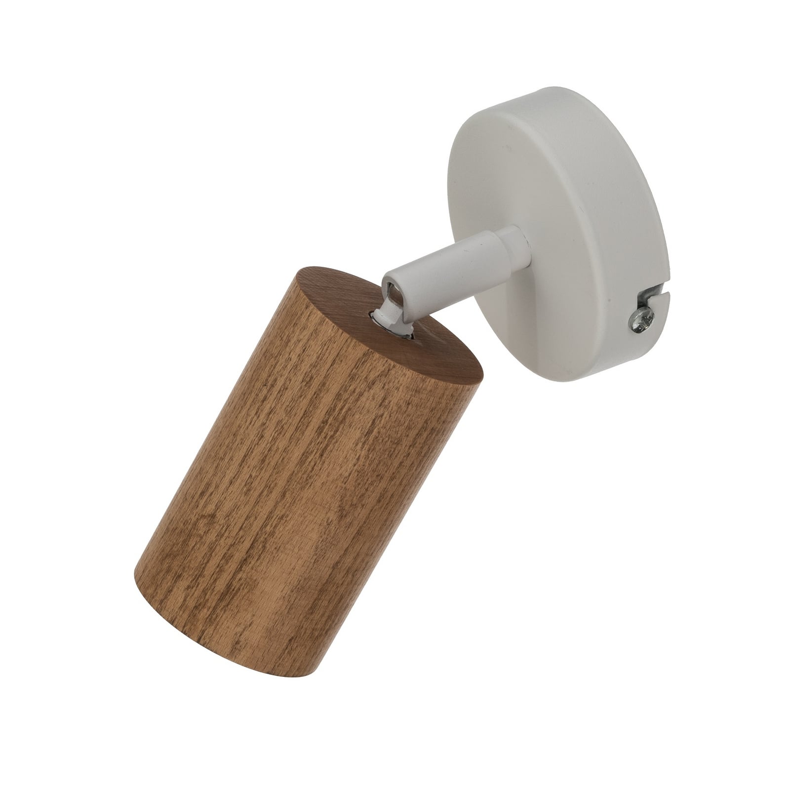 Veggspot Nisse, hvit, dybde 18 cm, 1 lyskilde, tre/metall Veggspot Nisse, hvit, dybde 18 cm, 1 lyskilde, tre/metall