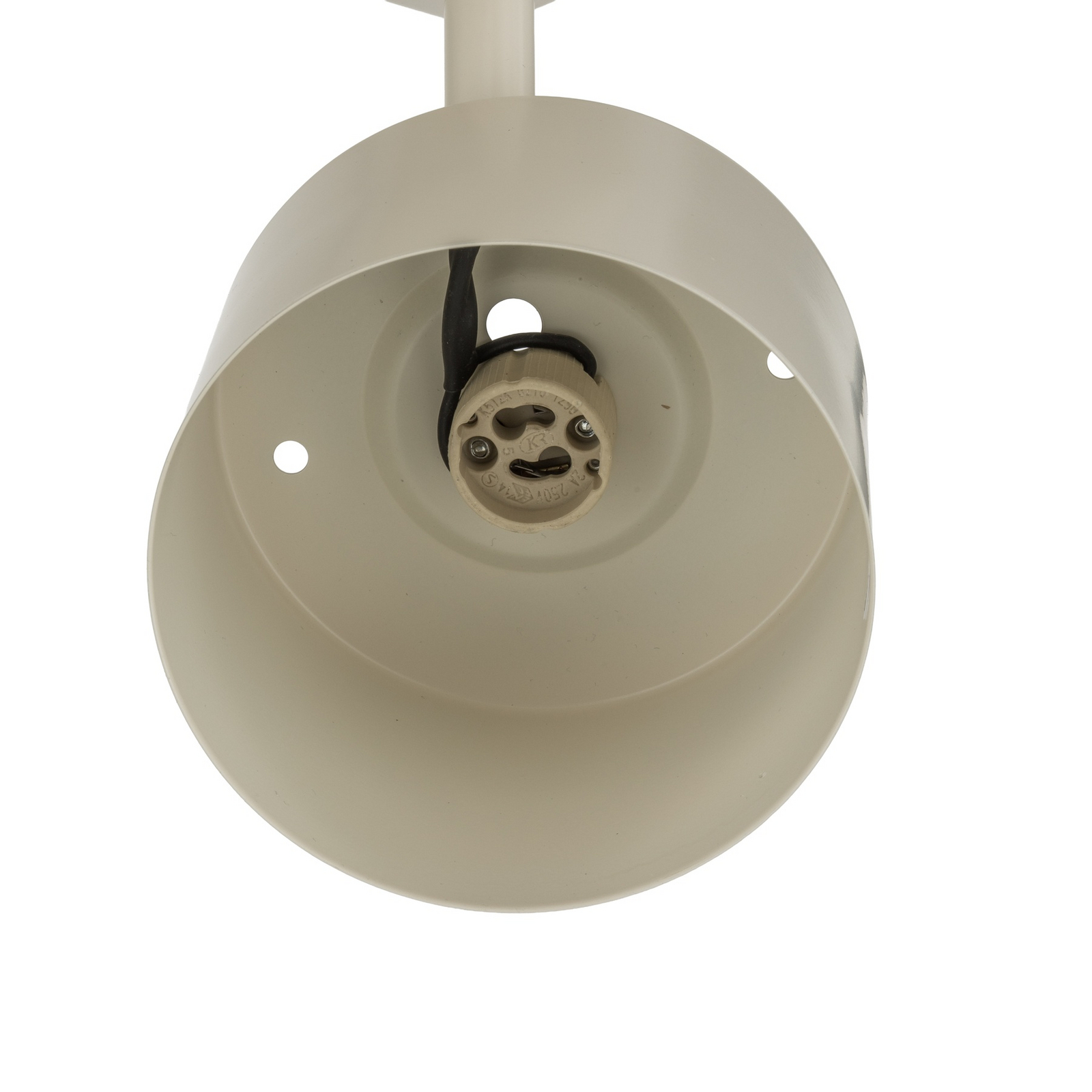 Deckenspot Chloe, creme, vierflammig, verstellbar