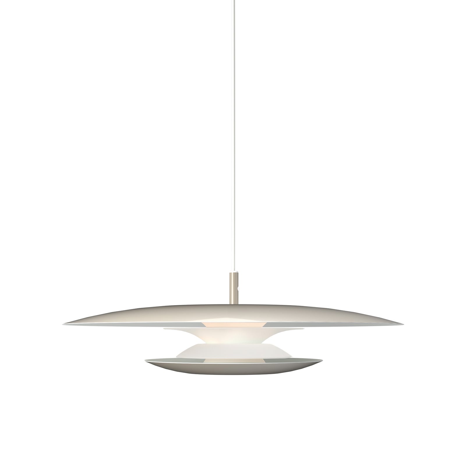 Eclipse hanglamp, Ø 48 cm, grijs, metaal, G9 - Belid