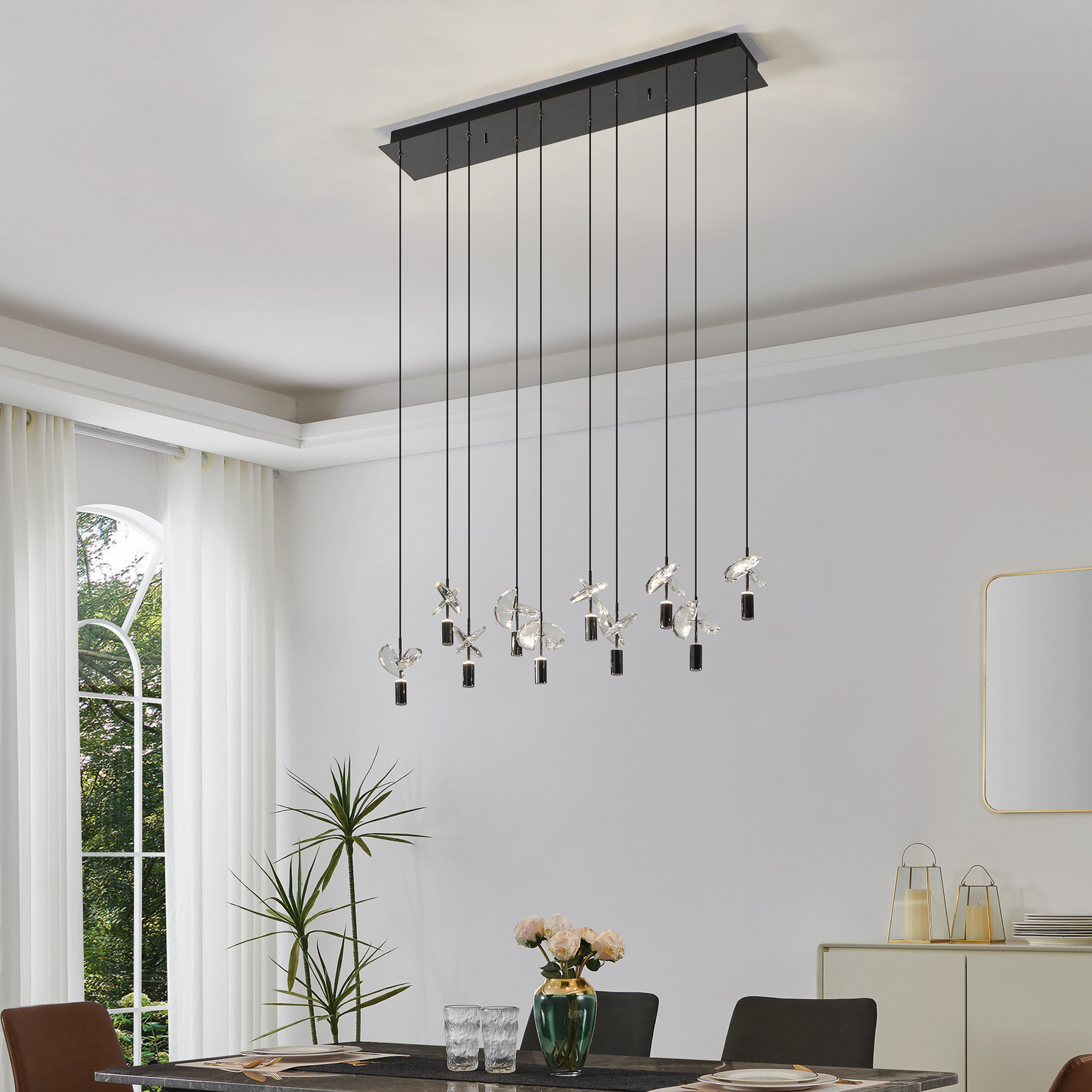 Suspension LED Comareira nickel 91 cm CCT - Stars of Light