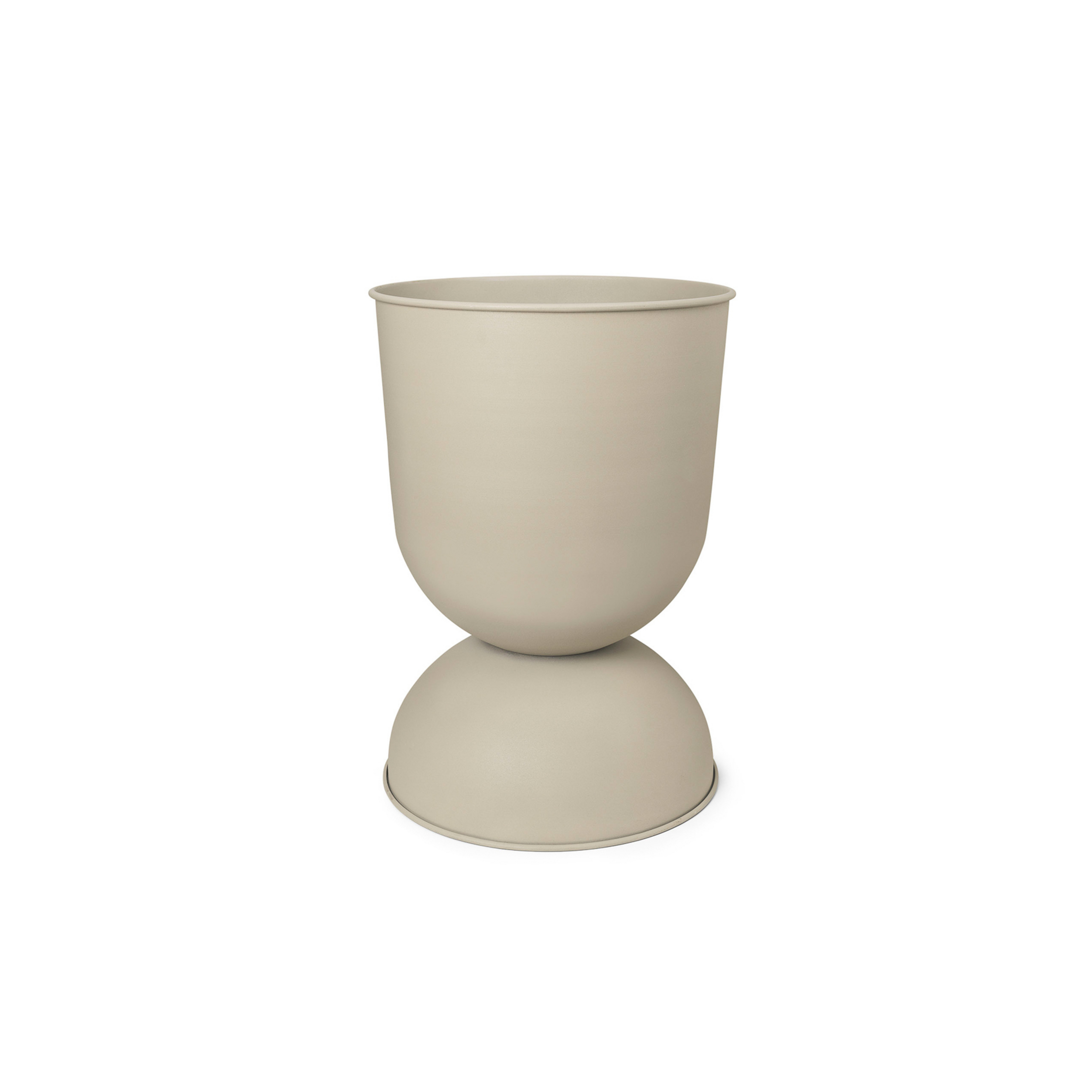 Hourglass Plant Pot Small Cashmere - ferm LIVING