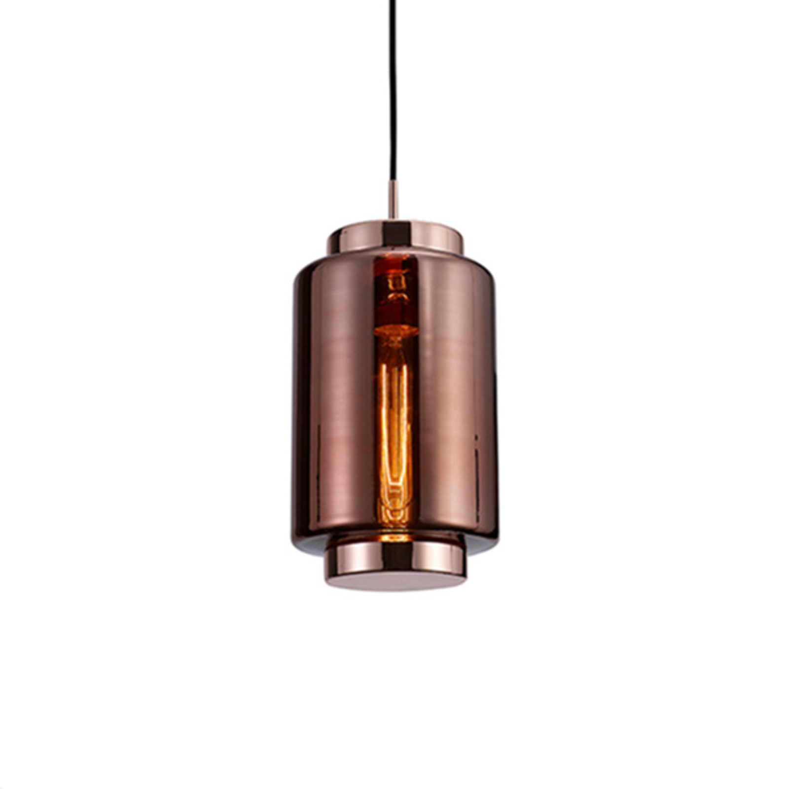 mantra Suspension JARRAS Or E27 1x40W Verre rose 195cm - MANTRA - 6199