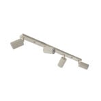 Carbon downlight, beige, length 81 cm, aluminium, 4-bulb.