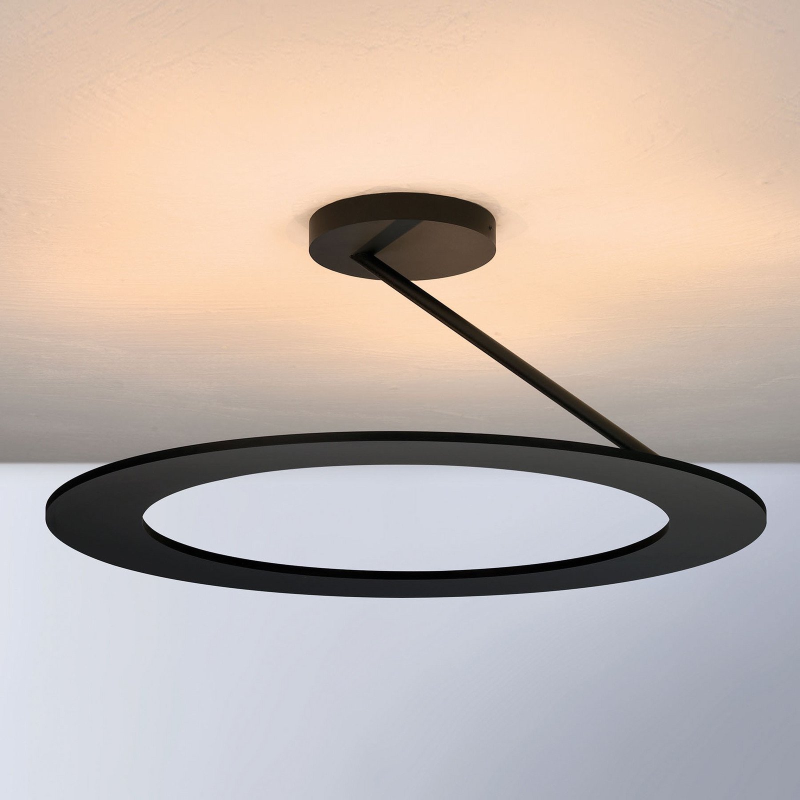 Bopp Stella plafonieră 1 inel Ø 45cm negru - Camera de zi / sufragerie - modern - Metal