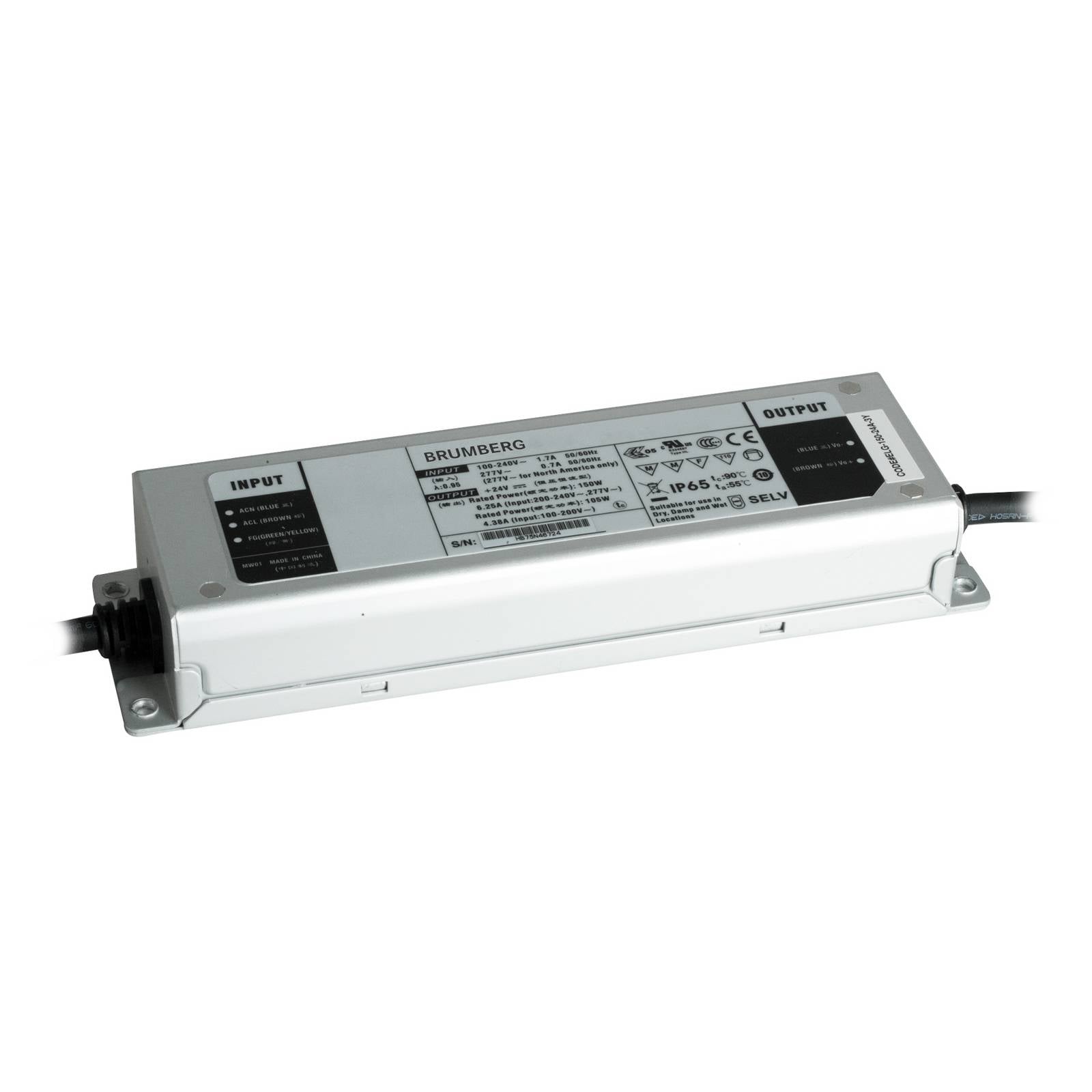 Alimentation LED BRUMBERG 24 V CC, commutable, 1 à 150 W