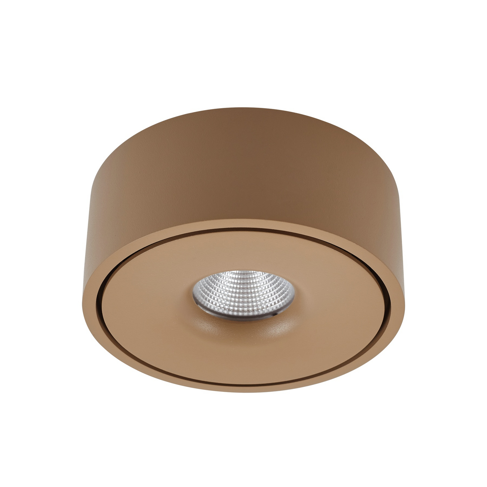 Arcchio LED-Deckenlampe Rotari, braun, up und down