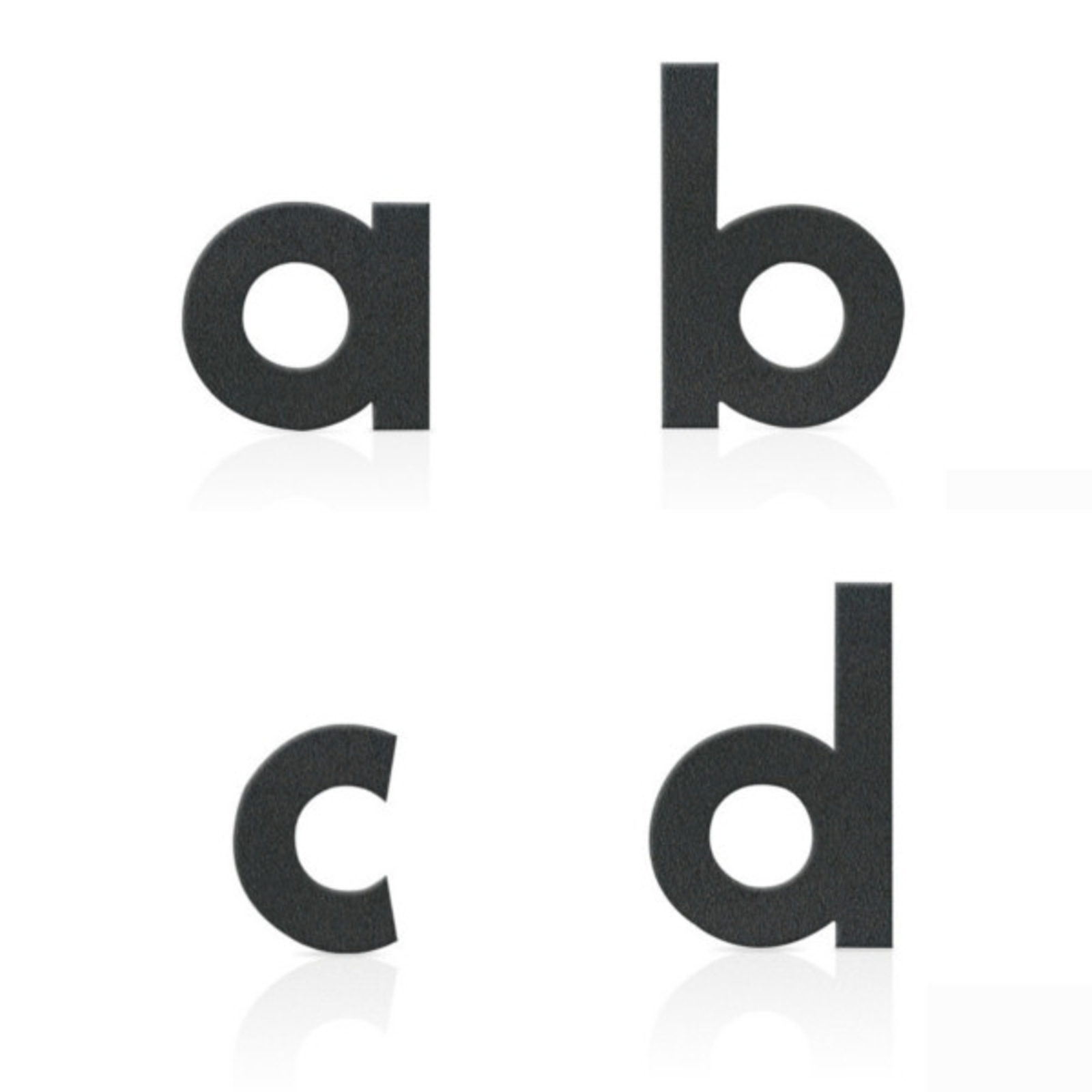 Edelstahl Hausnummern, Buchstaben + Zeichen