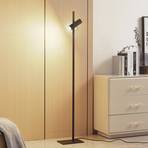 Lucande Lysias floor lamp, black, metal, height 143.2cm