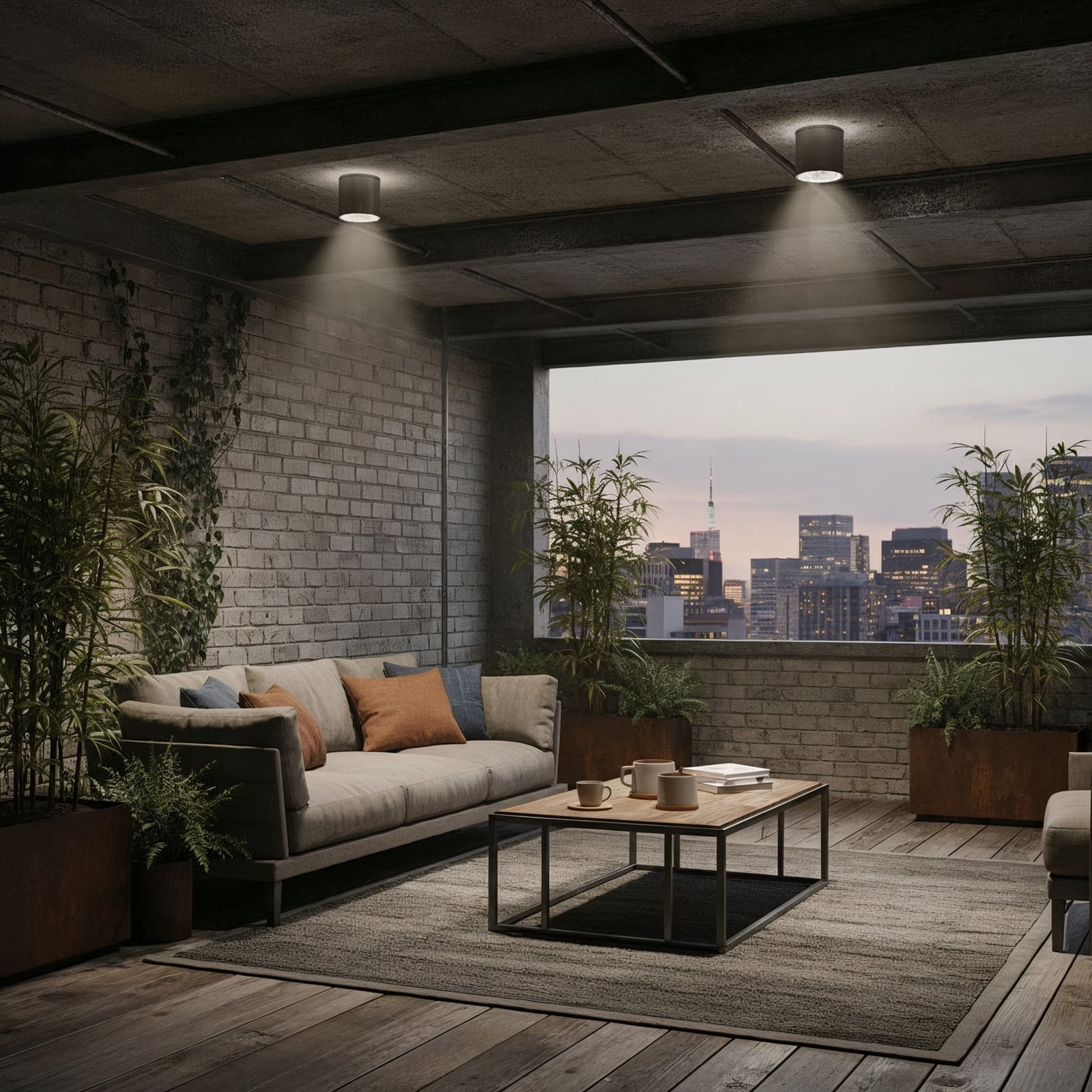 Ideal Lux Φωτιστικό οροφής Gun, γκρι αλουμίνιο, IP44, GU10