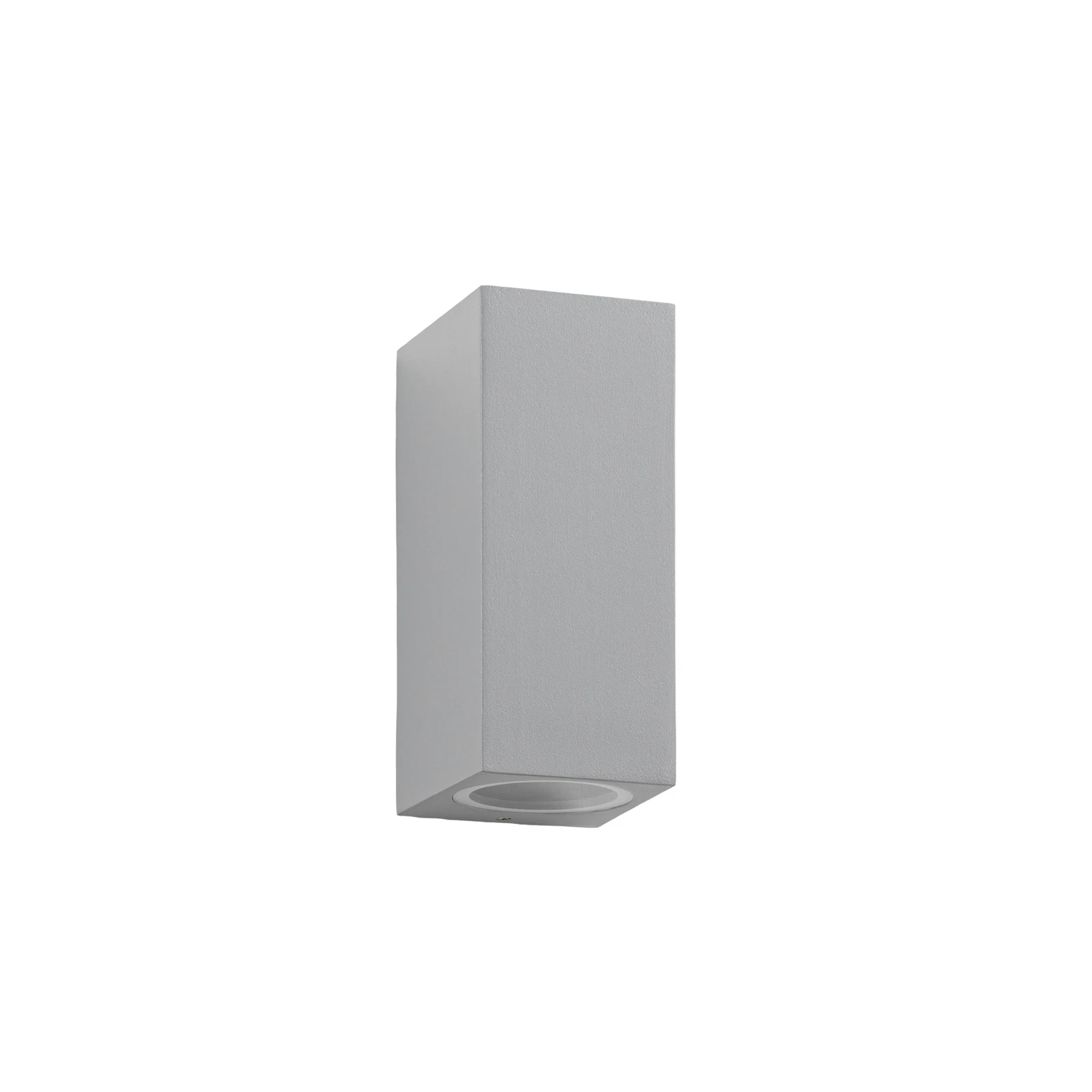 Aplique de exterior Lucande Xava, luz hacia arriba/abajo, gris, 2 luces, GU10