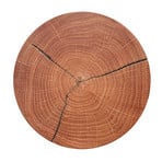 Havana M LED wall light, wood/metal, Ø 34 cm, IP44