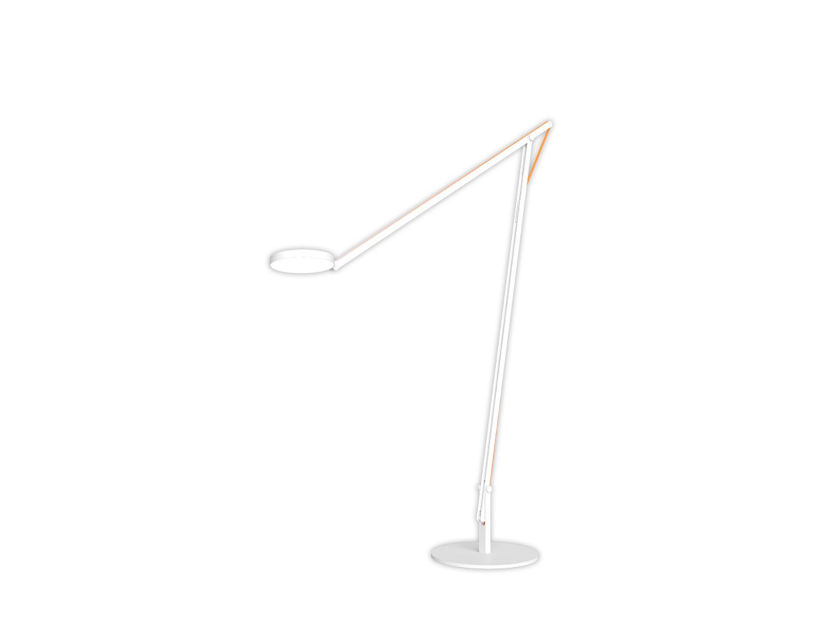 String XL Podna lampa Matt Bijela/Narančasta - Rotaliana