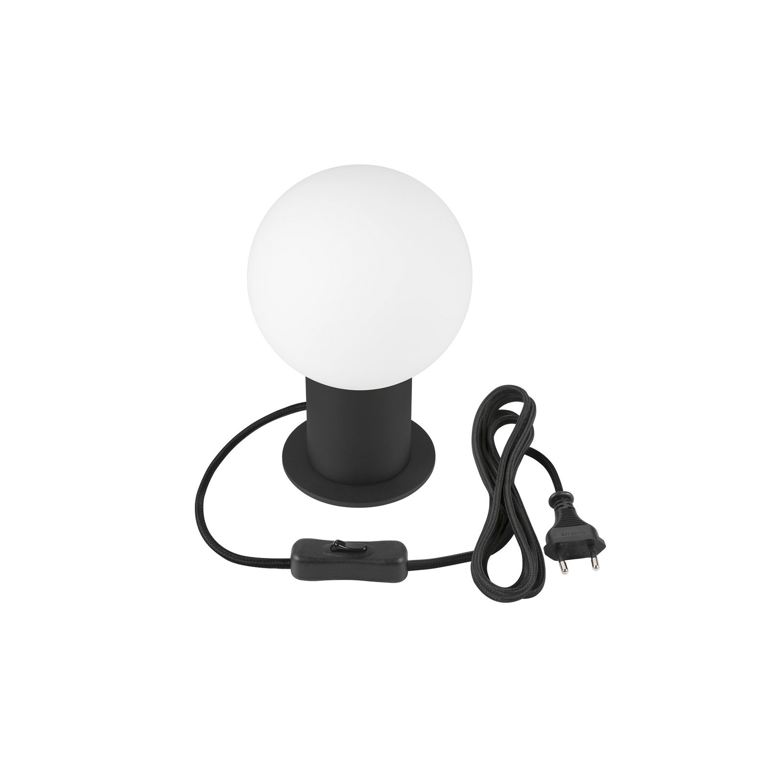 SLV Varyt настолна лампа, черно, алуминий, височина 19,2 cm