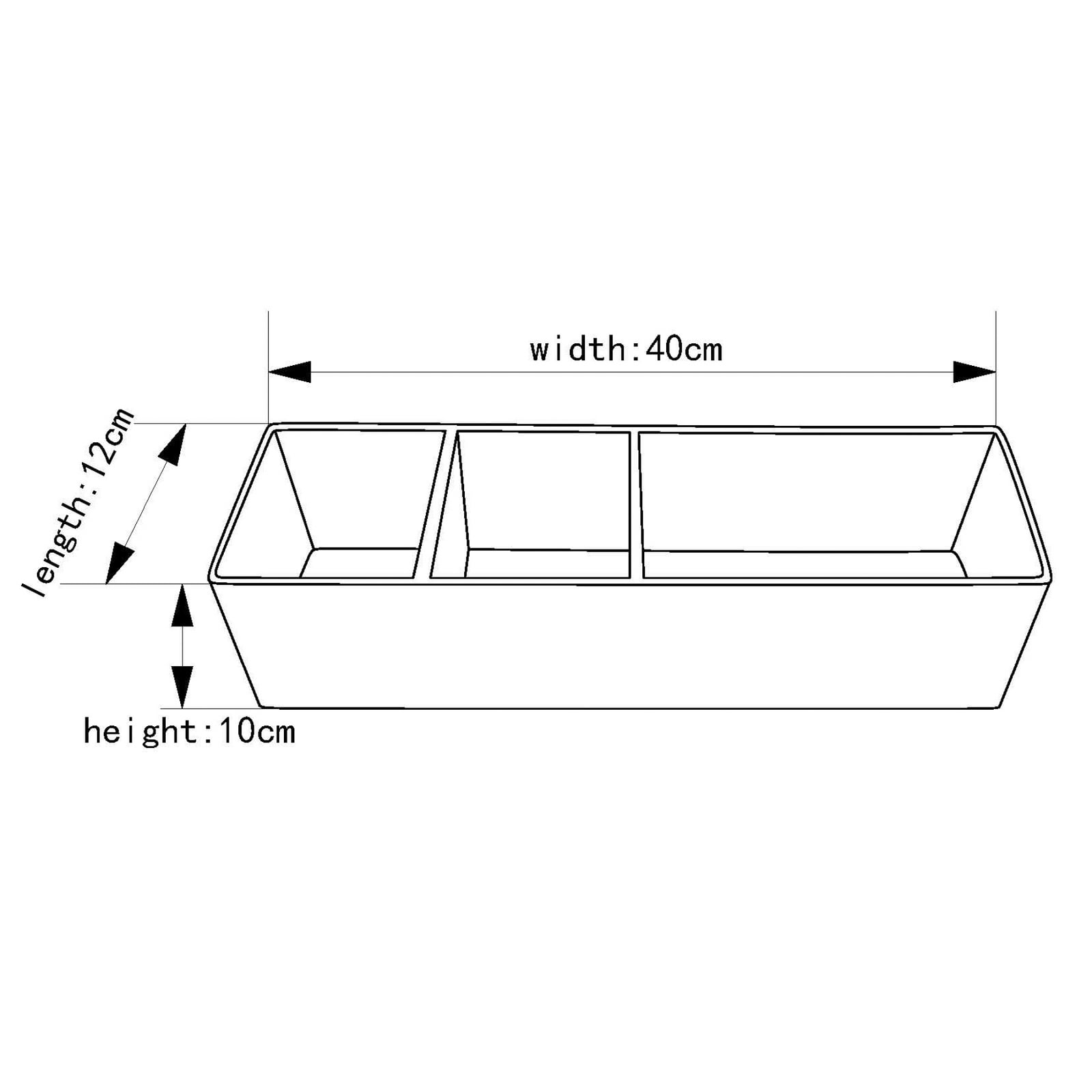 Scatola portaoggetti HDStore, in fibra, 40x12x10 cm - House Doctor
