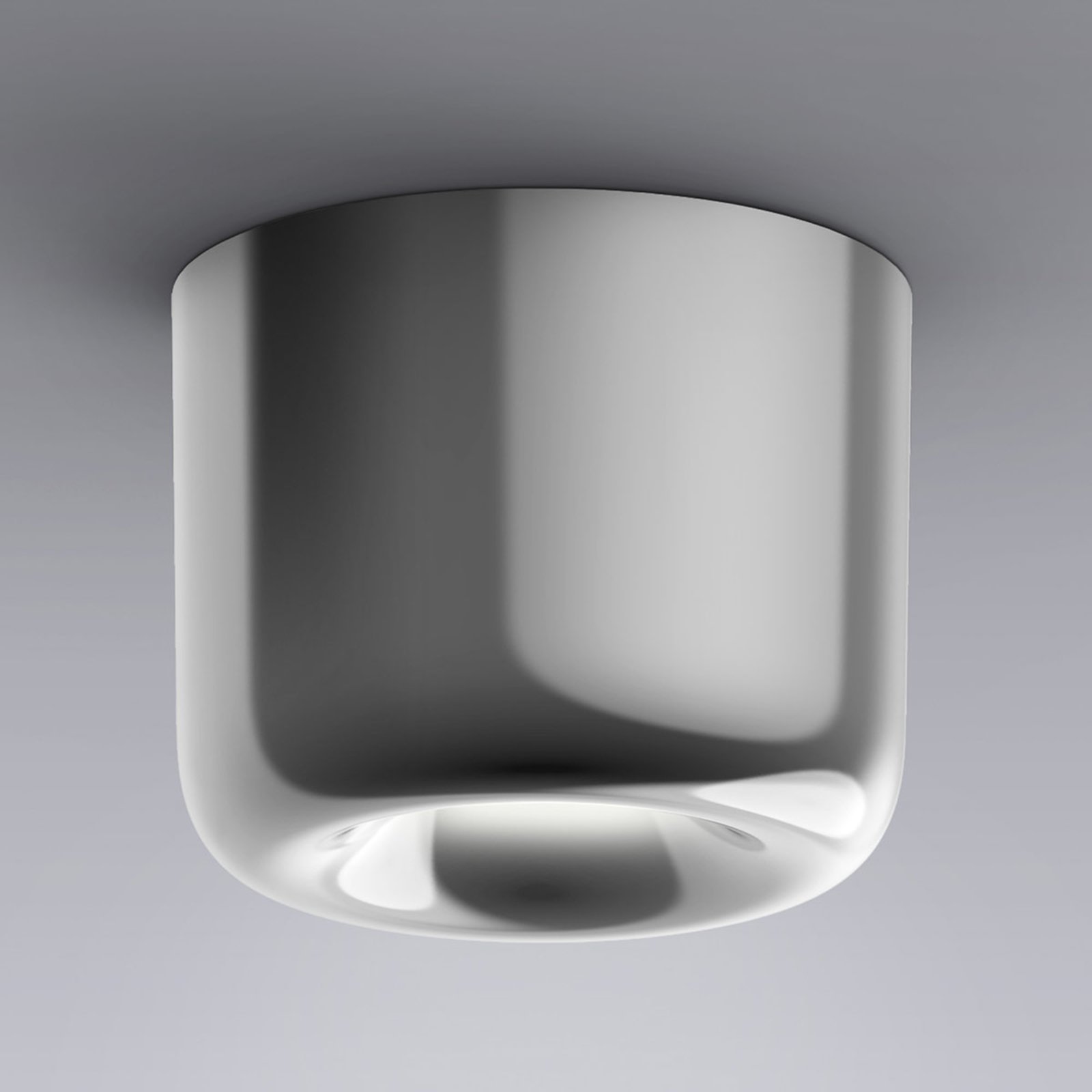 serien.lighting Cavity Ceiling S, blank aluminium