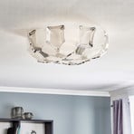 Slamp Mida ceiling light, 50 cm white and platinum