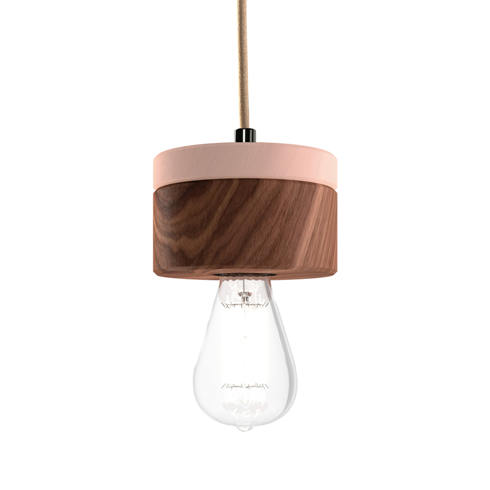 ALMUT 0239 pendant light, vegan production, walnut