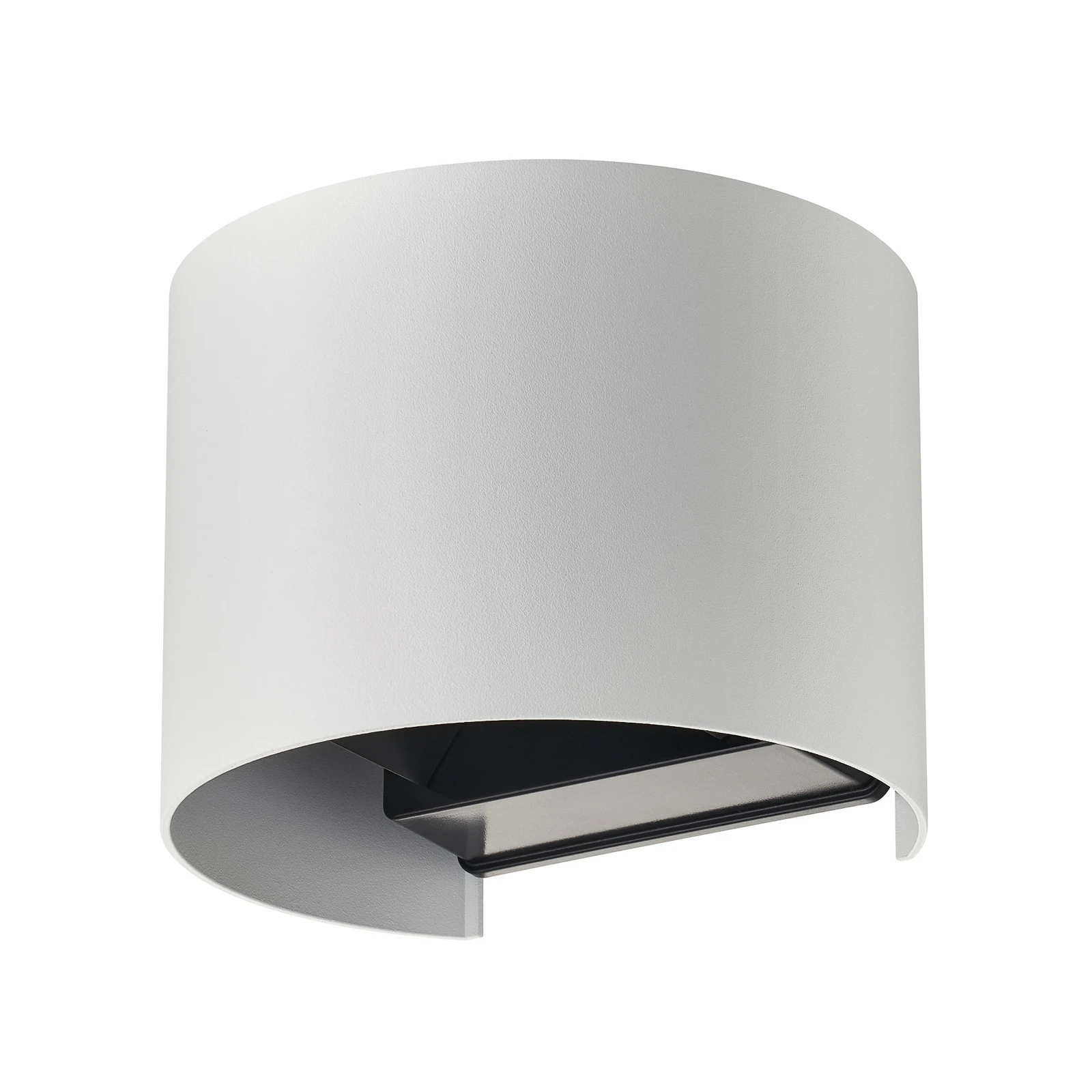 Lindby Smart LED kültéri falilámpa, Dara, fehér, kerek, CCT RGB, Tuya