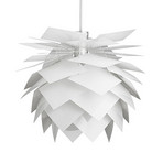 Dyberg Larsen PineApple Hängeleuchte, weiß