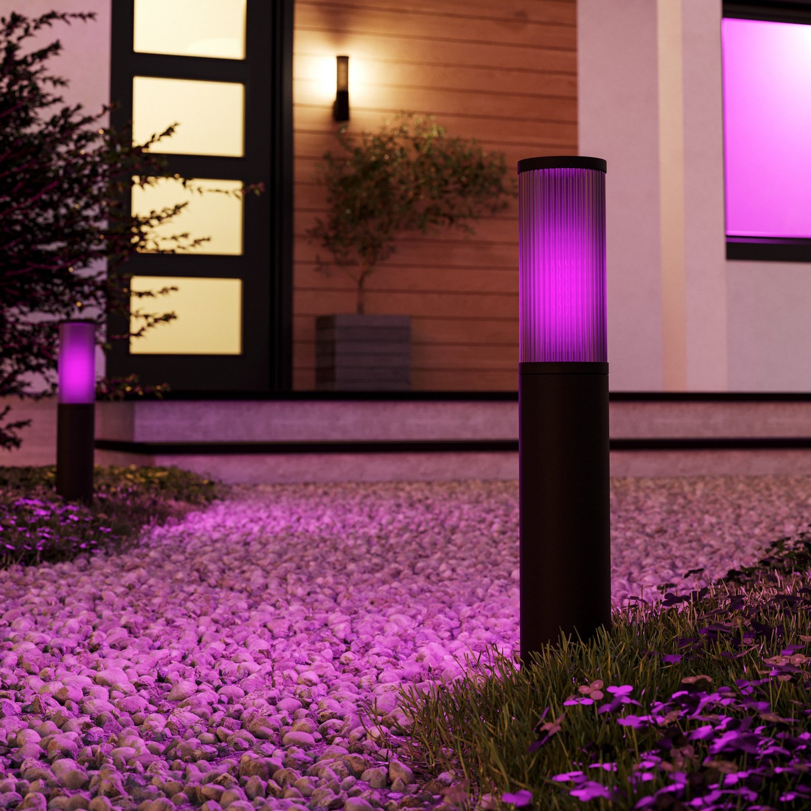 Salle lauko sieninis šviestuvas, aukštis 31 cm, juodas, aliuminis