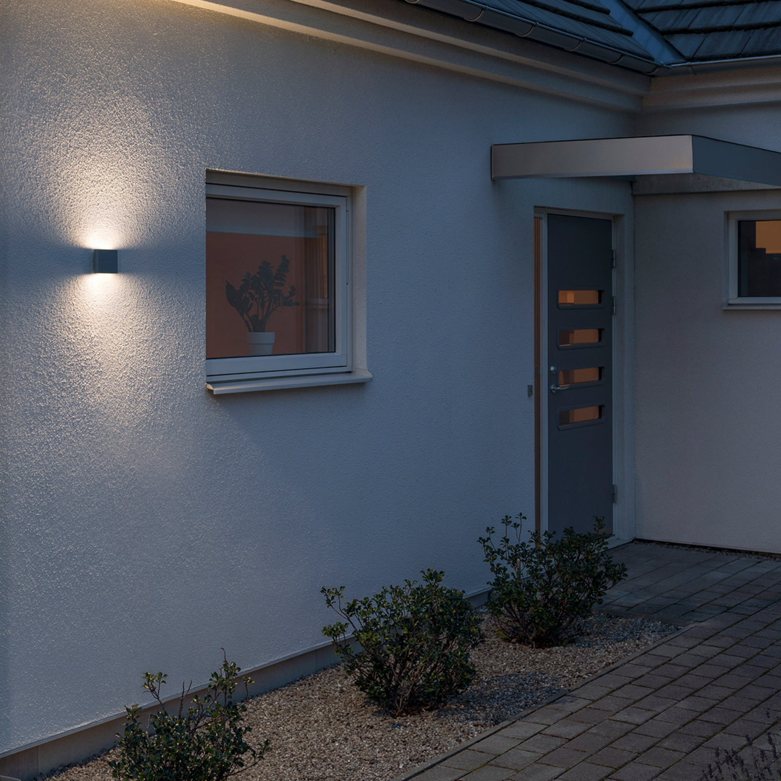 LED outdoor wall lamp Chieri 11 cm, up/down