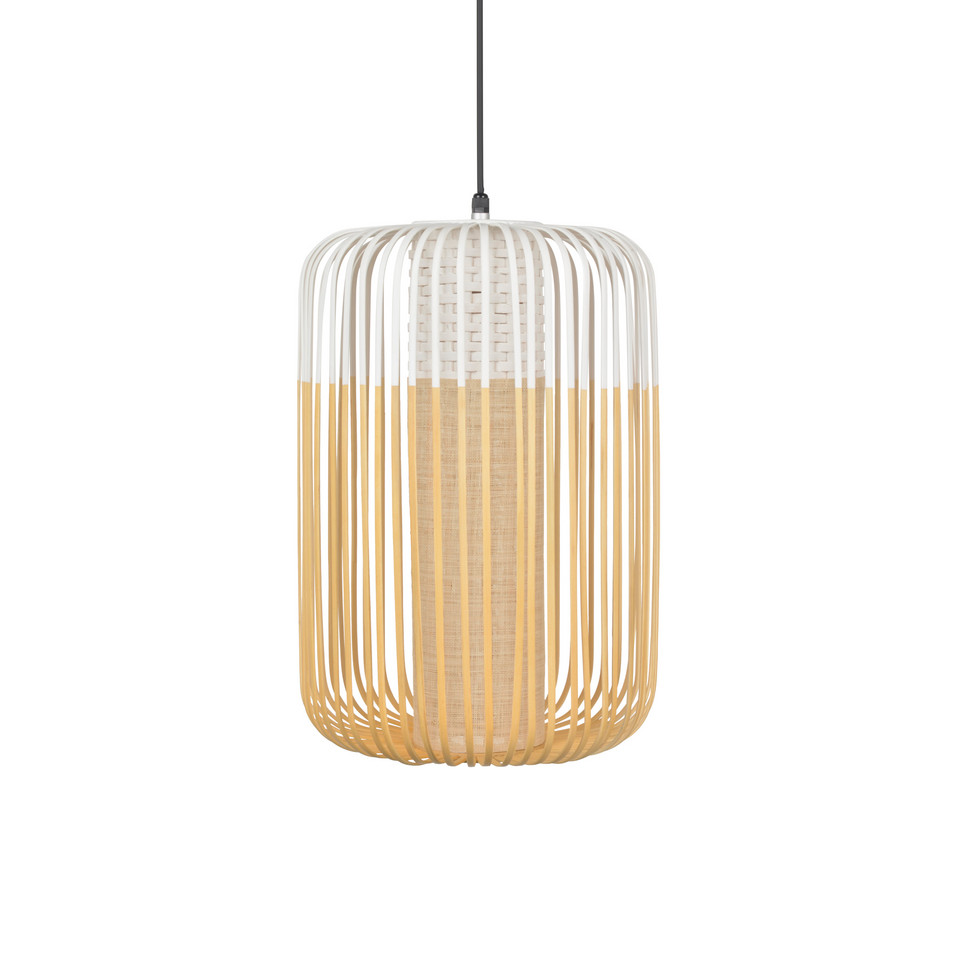 Forestier Bamboo Outdoor L hänglampa, vit från Forestier