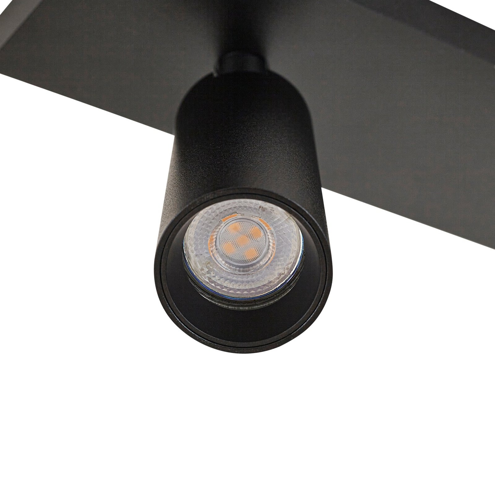 Arcchio Brinja Slim ceiling spotlight, black, 3-bulb GU10 MR11