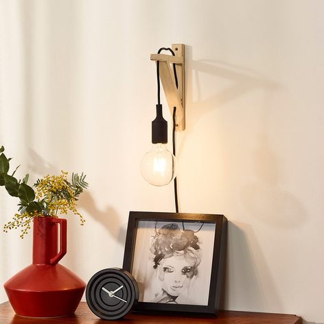 Trävägglampa Fix