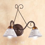 2-bulb LIBERTY wall light