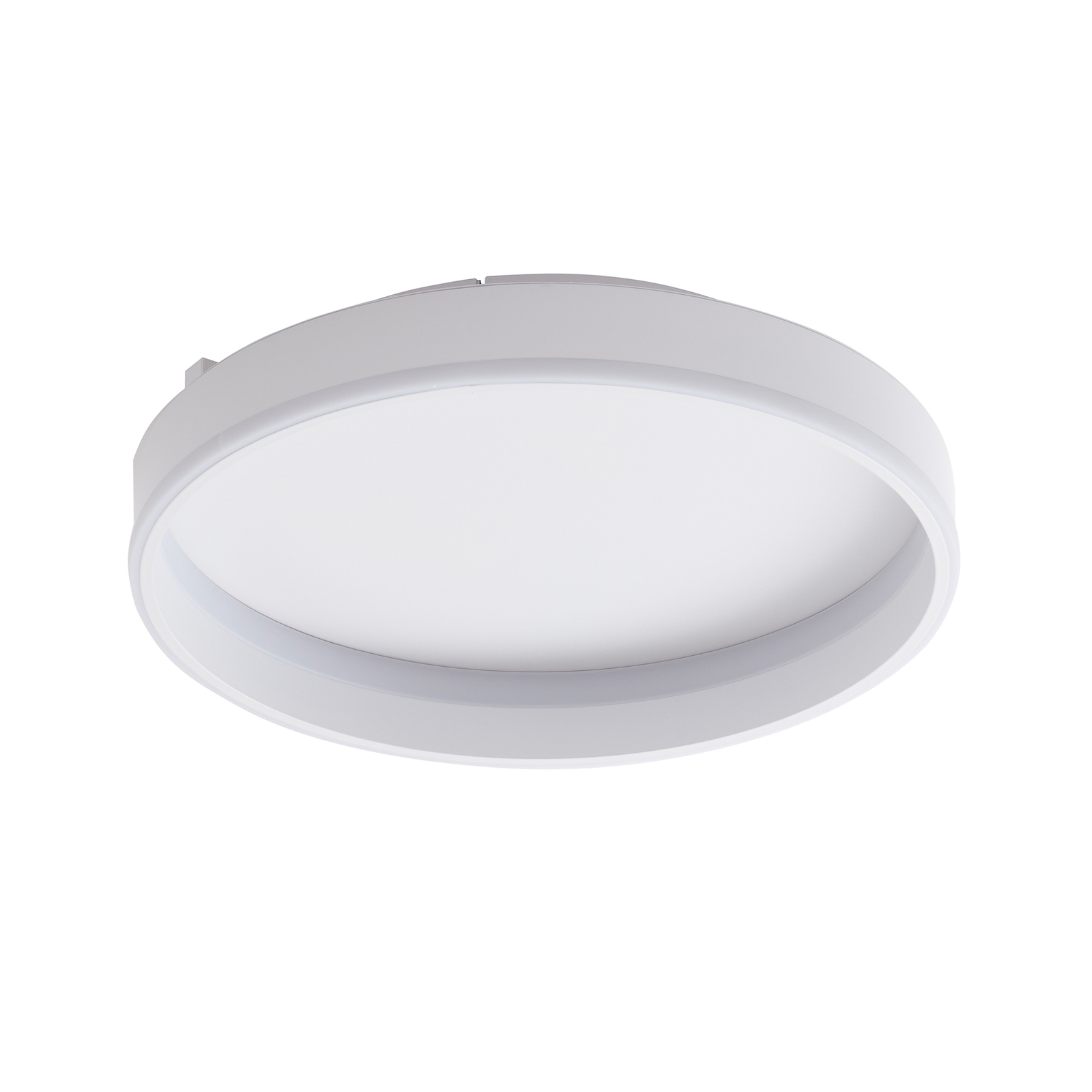 Lindby Plafonnier LED Yasmen, blanc, métal, 3-step-dim