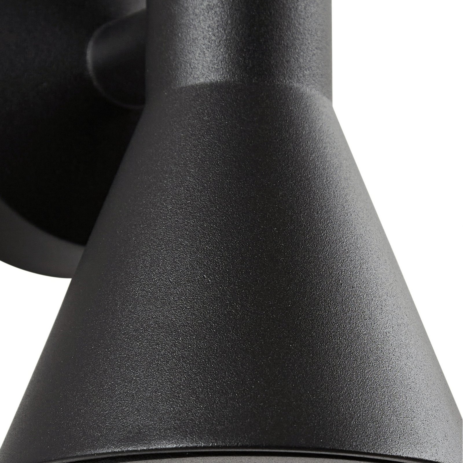 Xalor vanjska zidna svjetiljka, metalna, crna, GU10, IP65 - Lucande Xalor vanjska zidna svjetiljka, metalna, crna, GU10, IP65 - Lucande