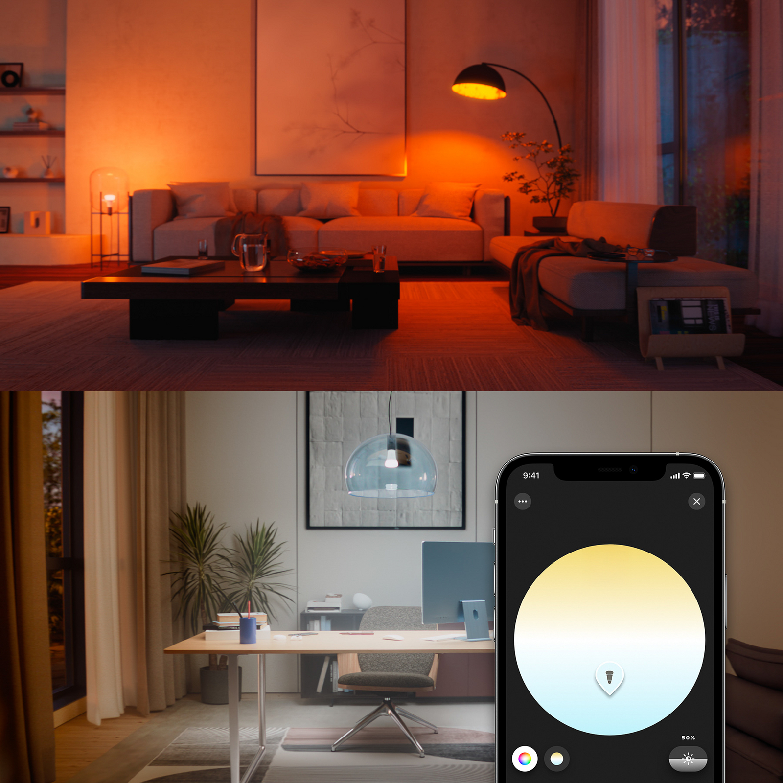 Philips Hue WACA Smart E27 LED 8,1 W 1100 lm CCT RGB 2-pack