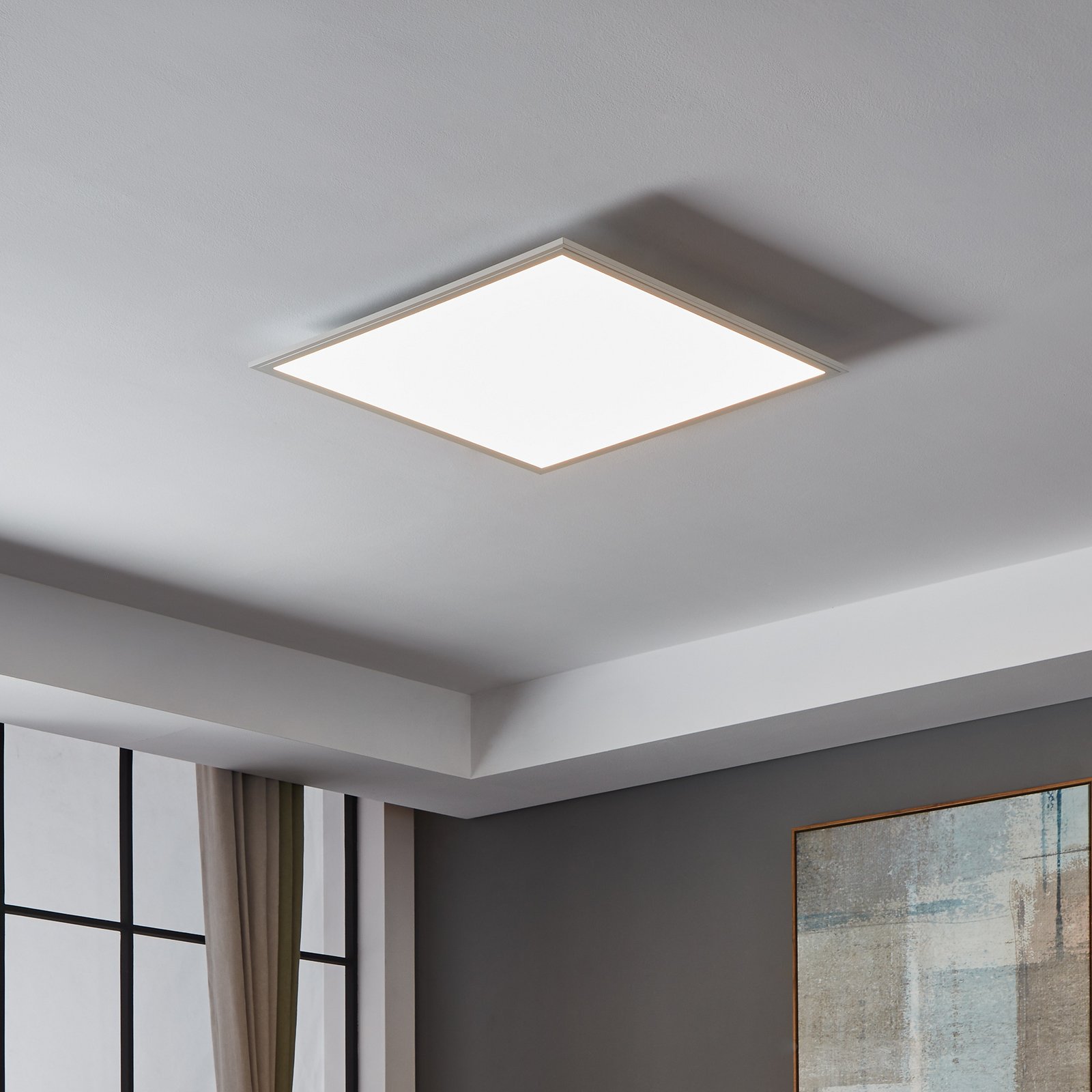 EGLO connect CCT ceiling lamp 59.5x59.5cm white