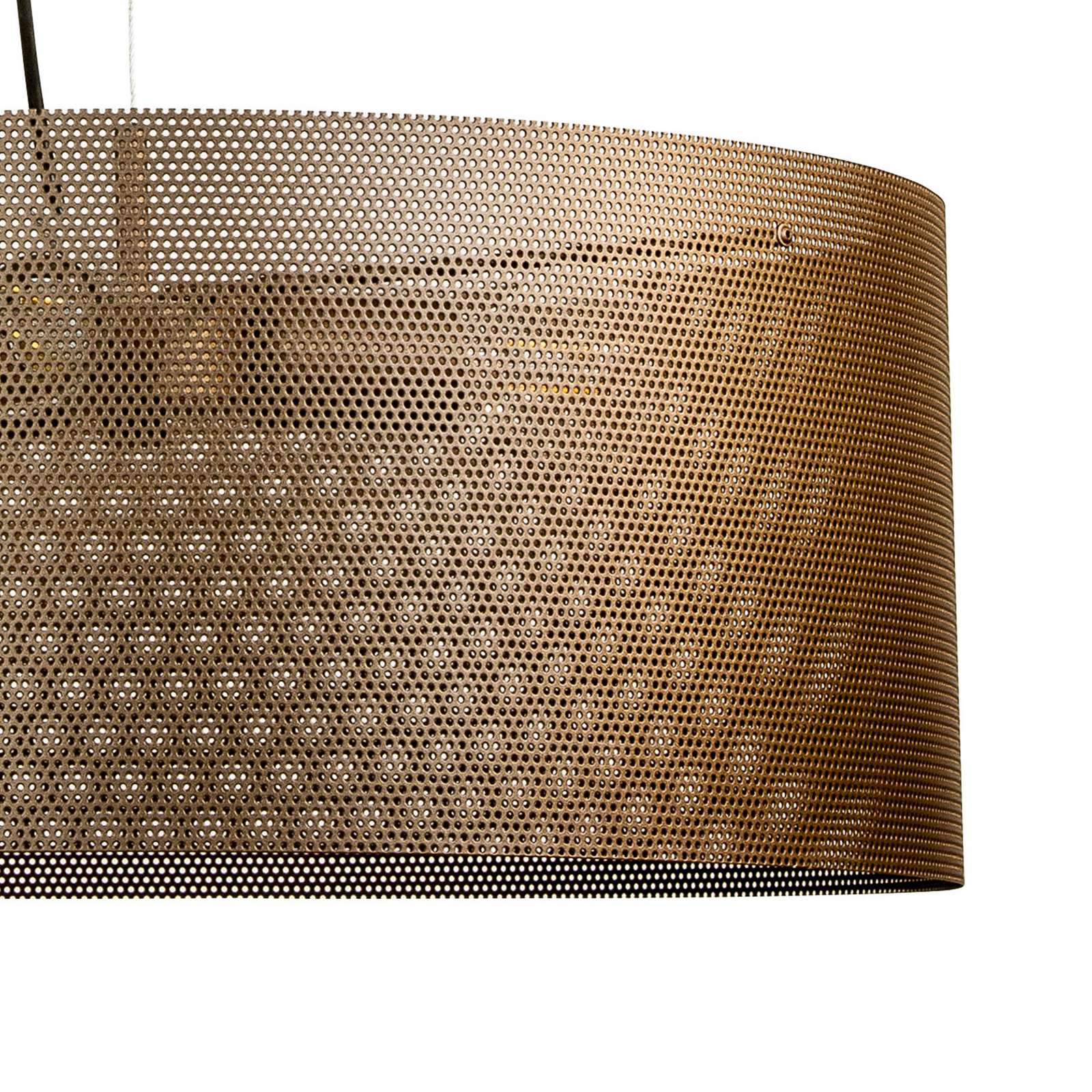 Hängelampe Zofia, kaffeebraun, Metall, Ø 50 cm, 3-flg., E27