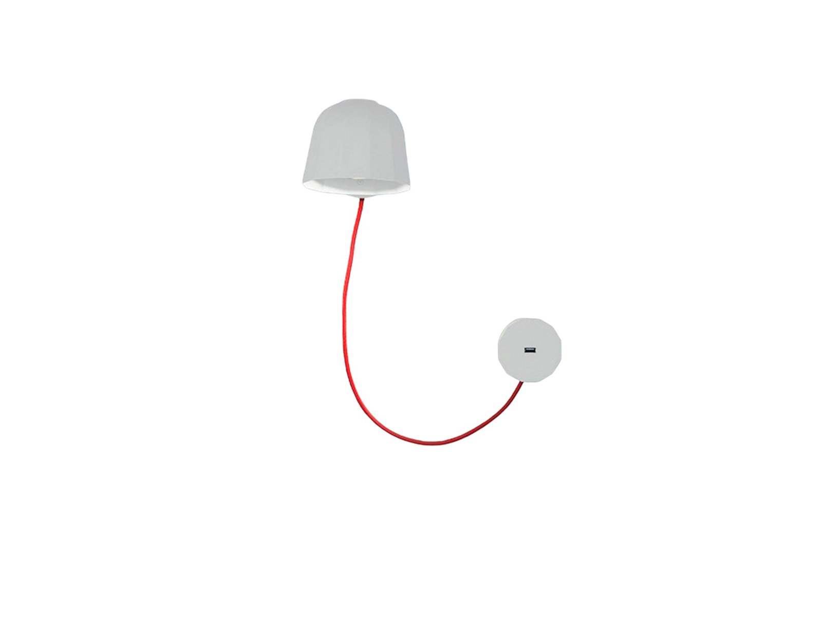 Novia W1 Wall Lamp USB Matt White - Prandina