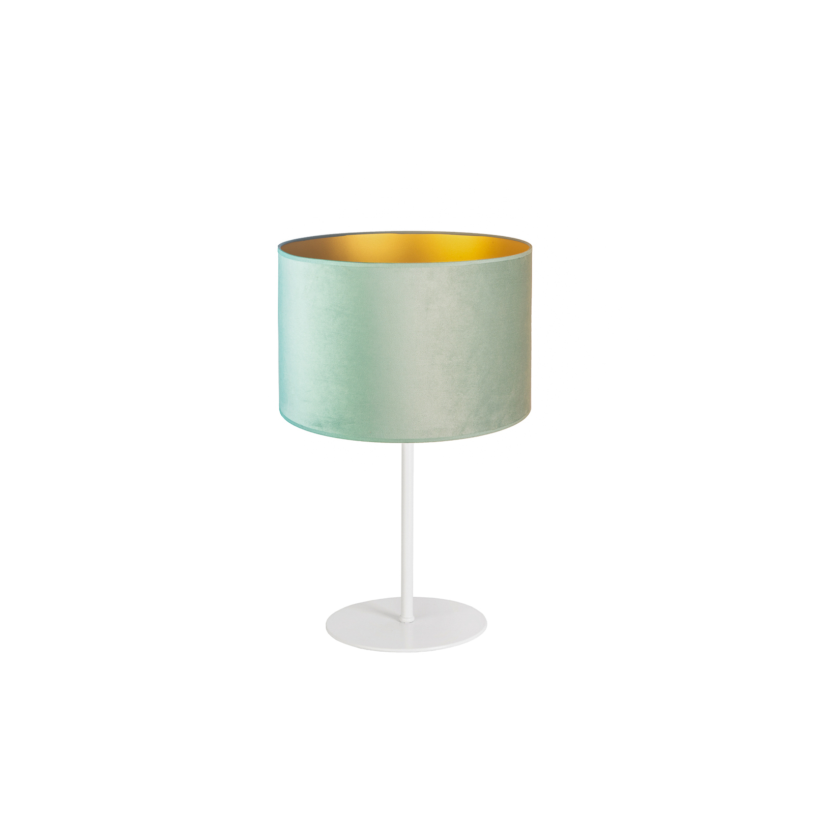 Bordslampa Golden Roller, höjd 30 cm, mynta/guld