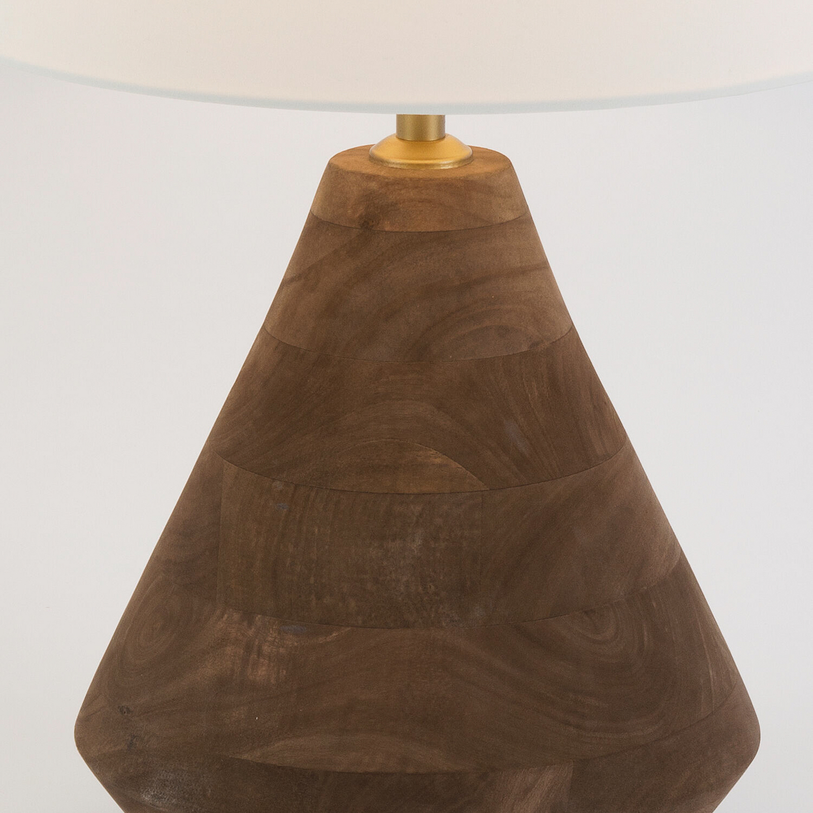 Bordlampe CAPANNE, natur/écru, høyde 37 cm, mangotre, E27