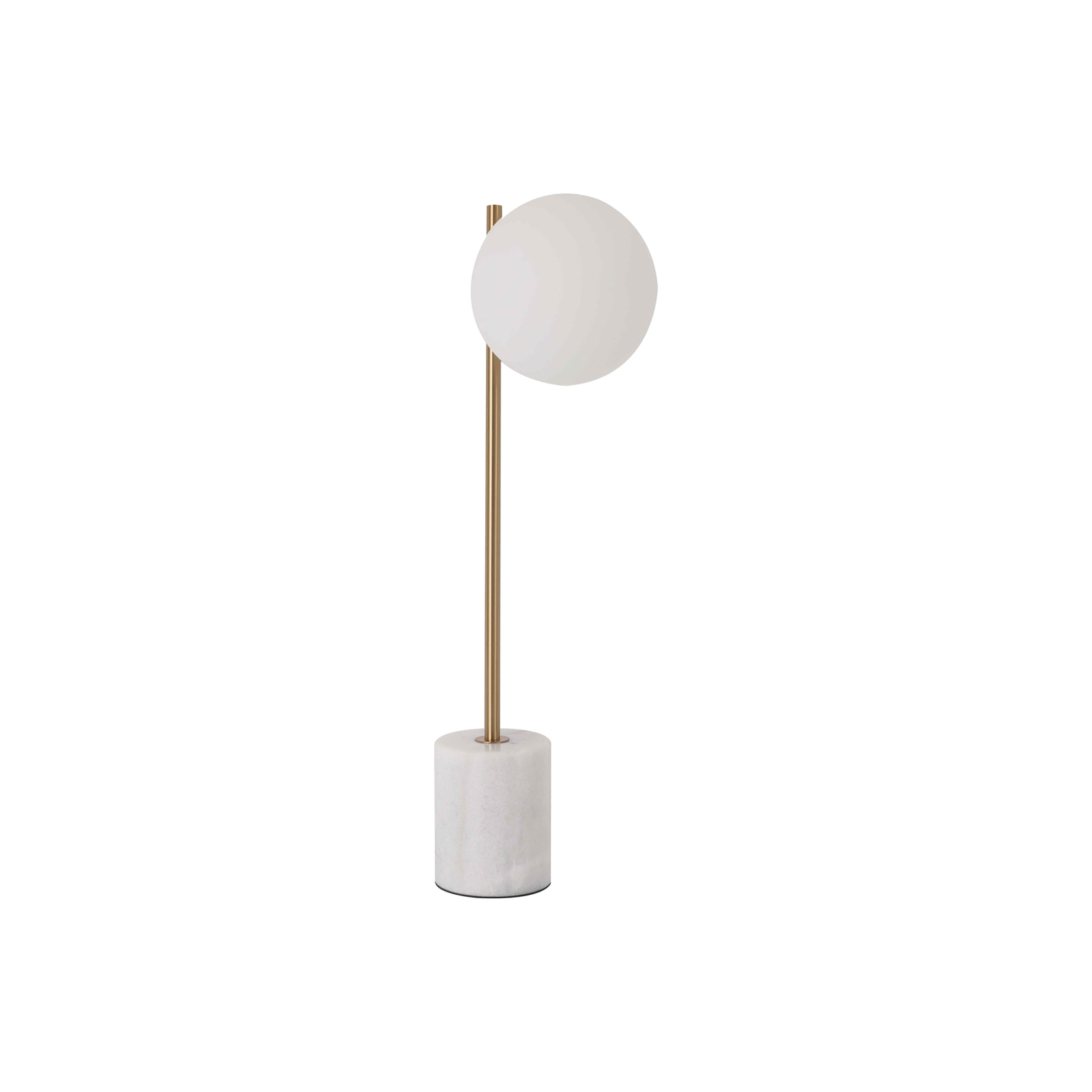 Lámpara de mesa Silvana, blanco/oro