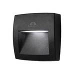 Outdoor wall lamp Lorenza black/clear 15 cm, R7S CCT synthetic resin