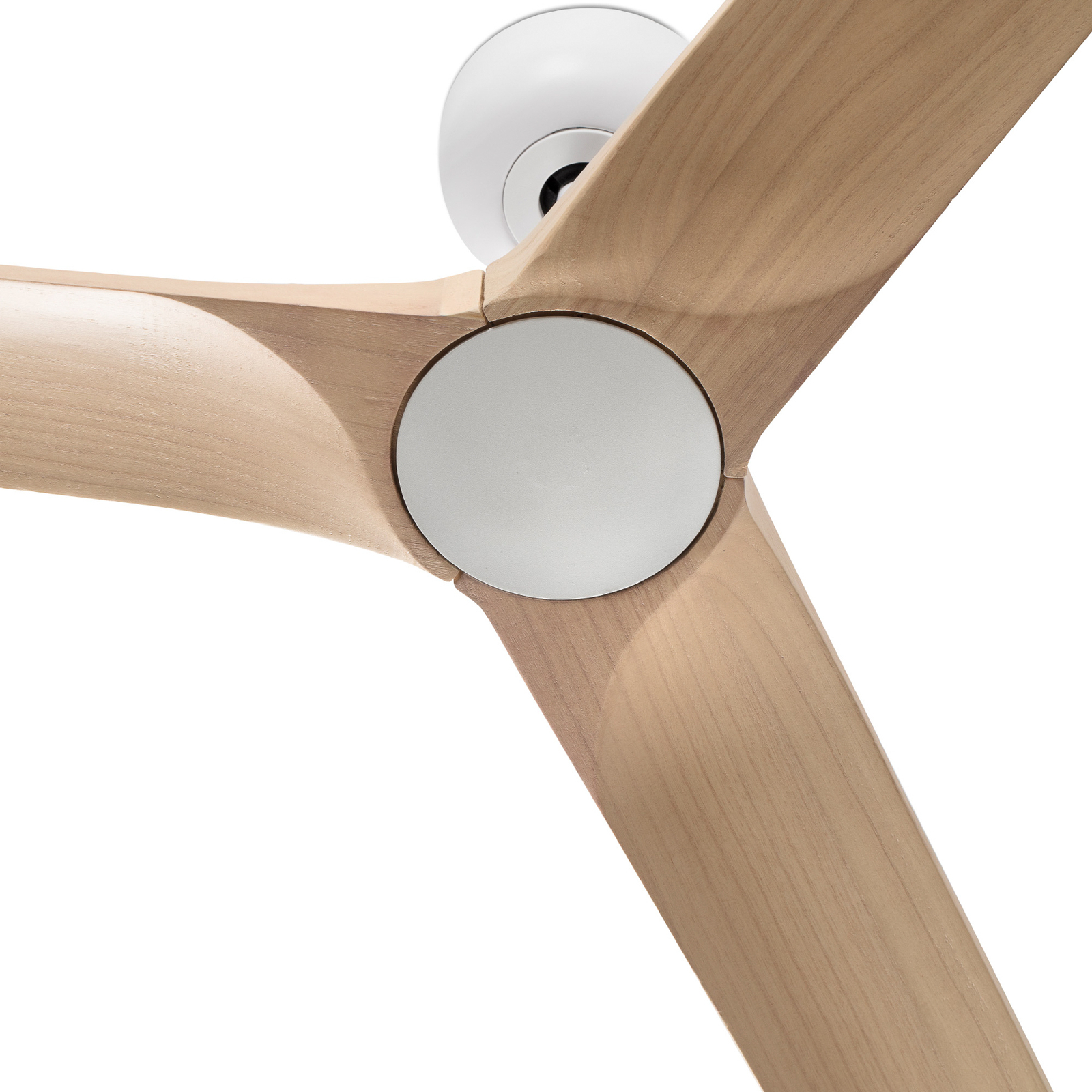 Heywood M ceiling fan, DC white/light wood