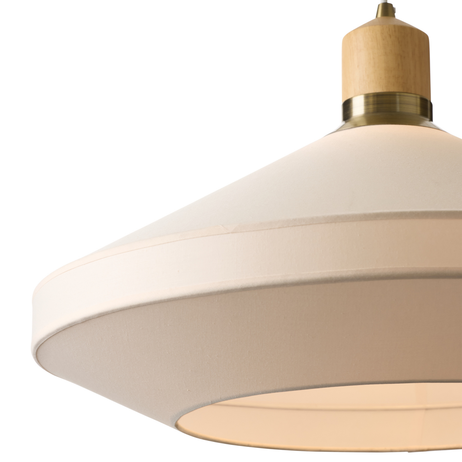 Paris-riippuvalaisin, kermanvärinen, halkaisija 72 cm, kangas, E27 - Halo Design