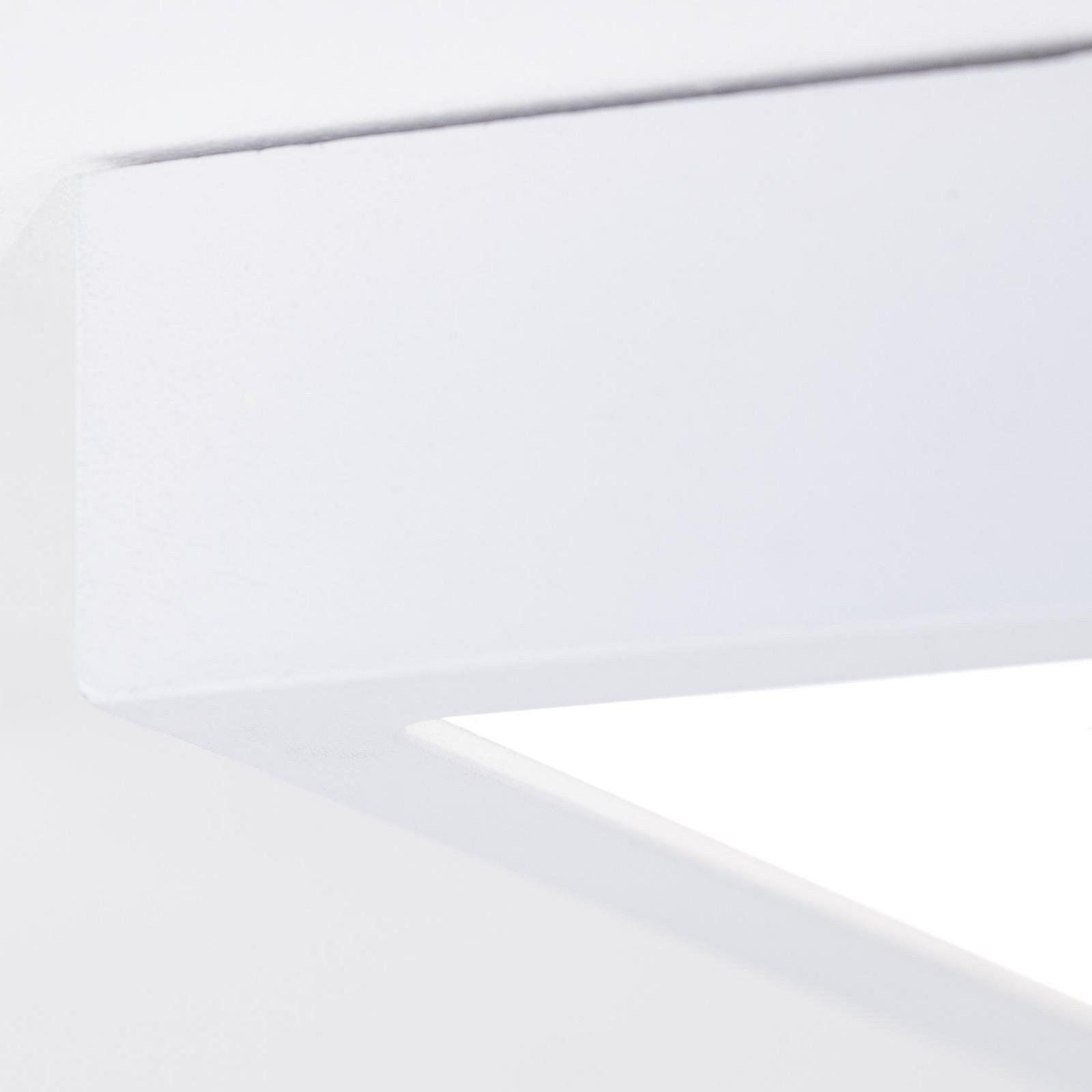 LED ceiling lamp Disc, white, length 24 cm, CCT, metal